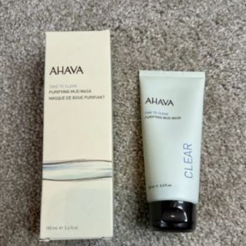 AHAVA Time to Clear Purifying Mud Mask, Full Size 3.4 fl oz NIB